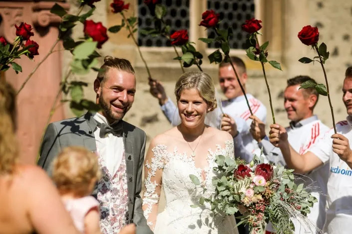 Hochzeitsfotos auf Schloss Romrod