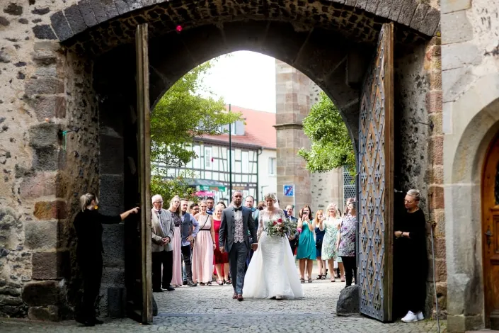 Hochzeitsfotos auf Schloss Romrod