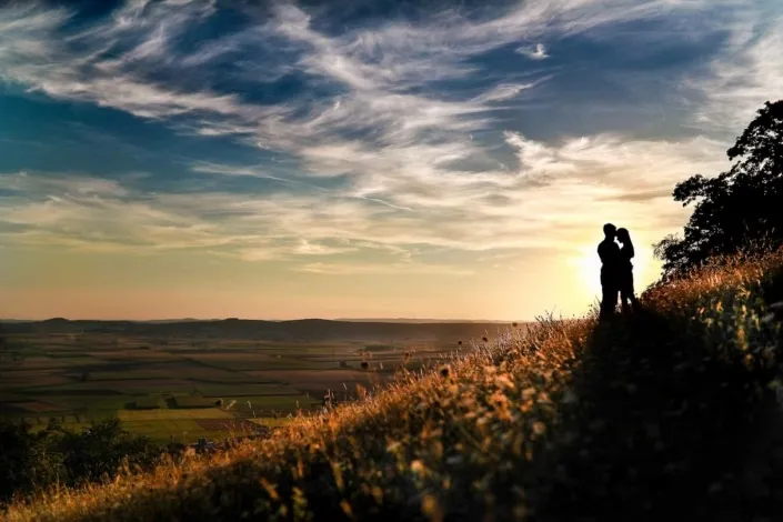 Hochzeitsfotografie-goldene-Stunde-Schloss Romrod