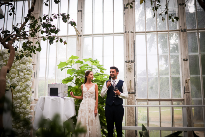Eine Hochzeit in Kassel im Gewächshaus Schloss Wilhelmshöhe
